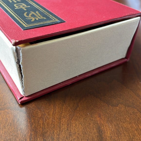 Facial makeup of Peking Opera lacquerware small tabletop folding screen w box - Picture 11 of 11